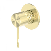 Opal Wall Shower Bath Mixer Brushed Gold